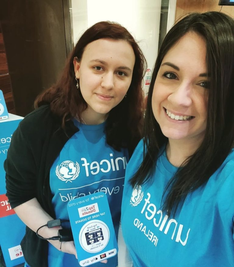 EazyCity team volunteers at UNICEF's fundraising event in Dublin